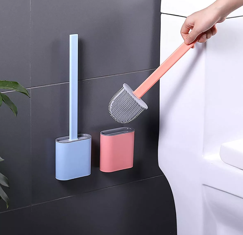 CEPILLO BAÑO SILICONA CON BASE DE BAÑO