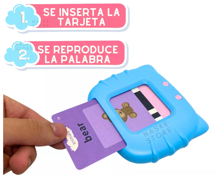 JUEGO LECTOR DE TARJETAS APRENDO INGLES